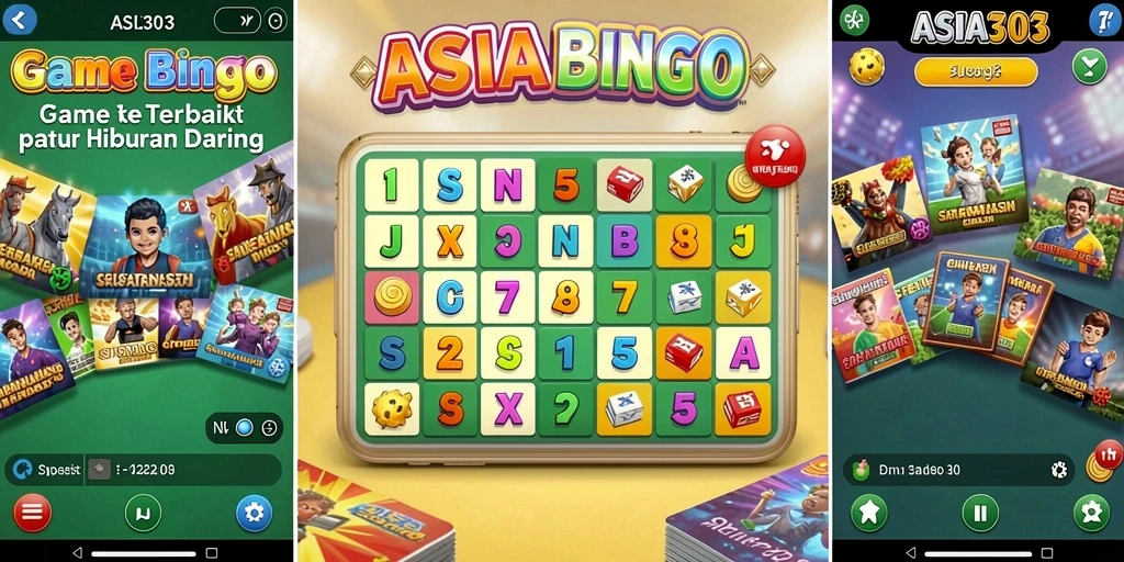 Tampilan antarmuka permainan Bingo yang menarik di ASIA303.