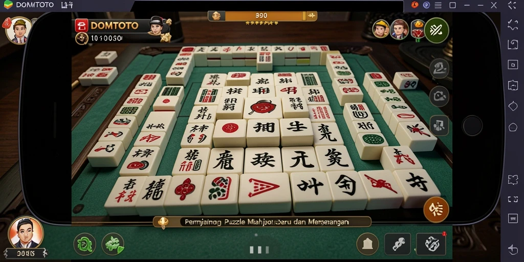 Tampilan gameplay DOMTOTO yang menarik dan penuh warna.