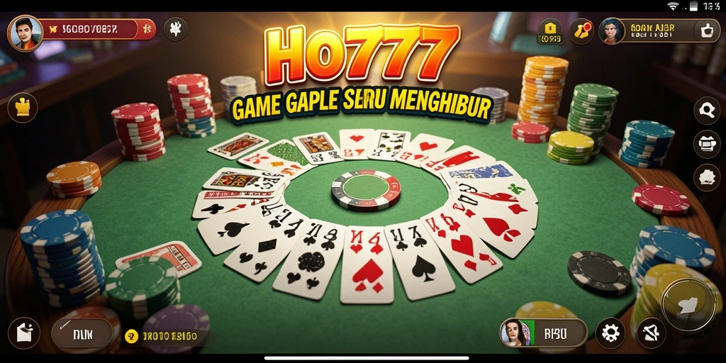 Tampilan menarik dari gameplay Gaple di HO777.