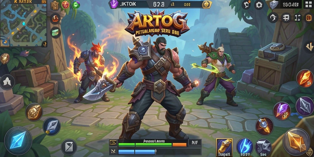 Screenshot gameplay seru dari JKTOK menampilkan aksi pertempuran yang menegangkan.