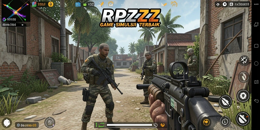 Screenshot RPZZZ menunjukkan gameplay simulasi yang imersif dan menarik.