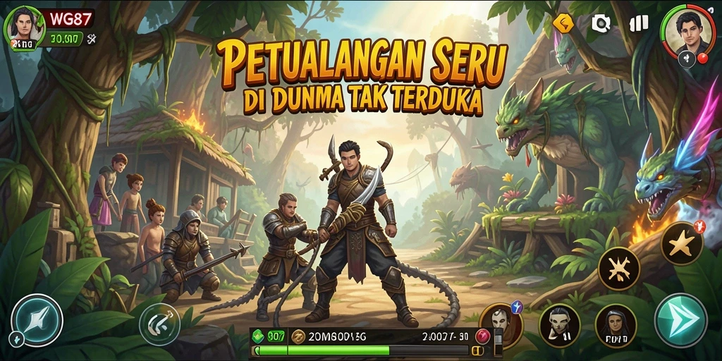 Tangkapan layar gameplay WG87 yang menampilkan aksi petualangan seru.